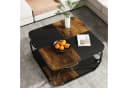 Tribesigns Couchtisch Wohnzimmertisch Quadratisch Braun/Schwarz Bild 5