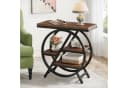 Tribesigns Beistelltisch 65cm Couchtisch mit 3 Ablagen Metallrahmen Bild 2