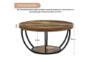 Tribesigns Couchtisch Runde Holzmaserung Industrial Bild 1