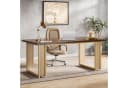 Tribesigns Schreibtisch 160cm Braun Holzoptik Bild 1