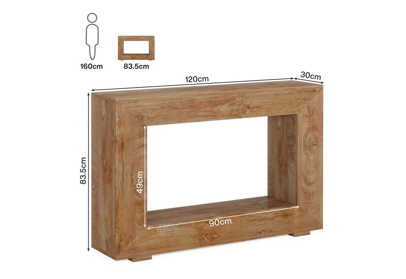 Tribesigns Konsolentisch 120 x 30 x 83,5 cm Beistelltisch Flurtisch Sofatisch - Bild 4