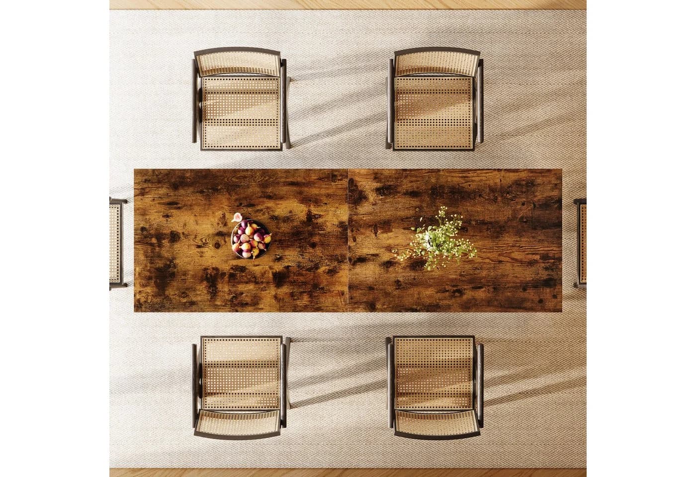 Tribesigns Esstisch Holz Industrieller Küchentisch 200x60x75 cm - Bild 5