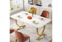 Tribesigns Esstisch 160 x 80 cm Modern Metallbeine Bild 2