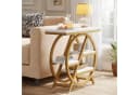 Tribesigns Beistelltisch 65cm Couchtisch mit 3 Ablagen Metallrahmen Bild 4