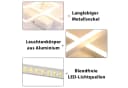 ZMH LED Deckenleuchte Modern Weiß 36W mit Fernbedienung Bild 1