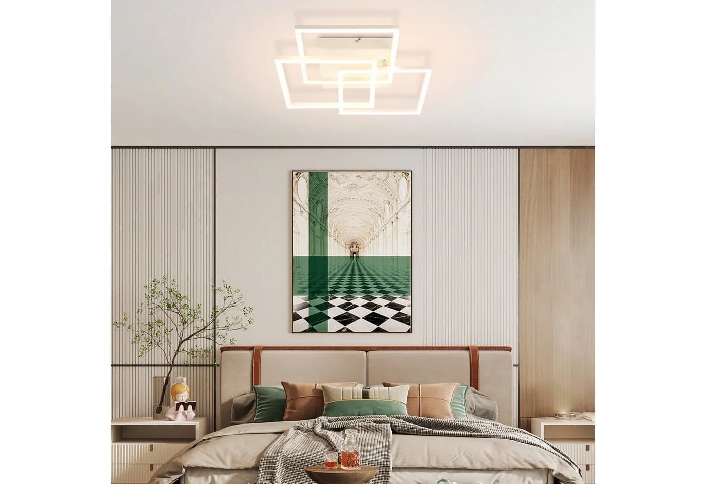 ZMH LED Deckenleuchte Modern Weiß 36W mit Fernbedienung - Bild 3