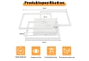 ZMH LED Deckenleuchte Modern Weiß 36W mit Fernbedienung Bild 4