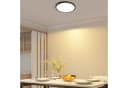 ZMH LED Deckenleuchte 18 cm Schwarz/Weiß 15W Warmweiß Bild 1