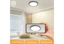 ZMH LED Deckenleuchte Dimmbar Schwarz/Weiß 15W Bild 1