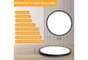 ZMH LED Deckenleuchte Dimmbar Schwarz/Weiß 15W Bild 3
