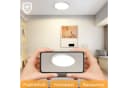 ZMH LED Deckenleuchte 18cm Dimmbar Schwarz/Weiß Bild 1