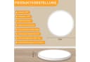 ZMH LED Deckenleuchte 18cm Dimmbar Schwarz/Weiß Bild 3