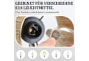 ZMH Deckenstrahler Schwarz E14 Retro Papier Bild 5