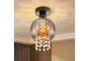 ZMH Deckenleuchte Rauchgrau Modern Glas E27 Bild 2