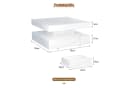 radelldar Couchtisch mit 2 Schubladen, LED & Fernsteuerung matt 78x78x40cm Bild 1