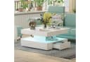 radelldar Couchtisch mit 2 Schubladen, LED & Fernsteuerung matt 78x78x40cm Bild 3
