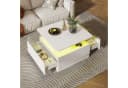 radelldar Couchtisch mit LED-Beleuchtung 78x78x48 cm Bild 5