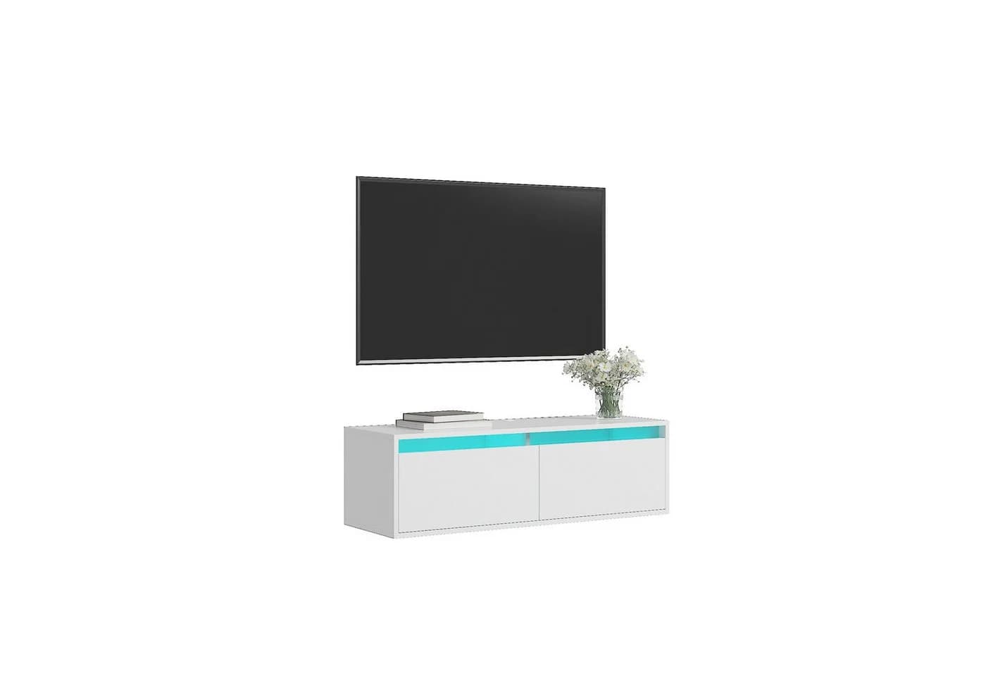 Radelldar LED TV-Lowboard Modernes TV-Board mit 2 Türen - Bild 2