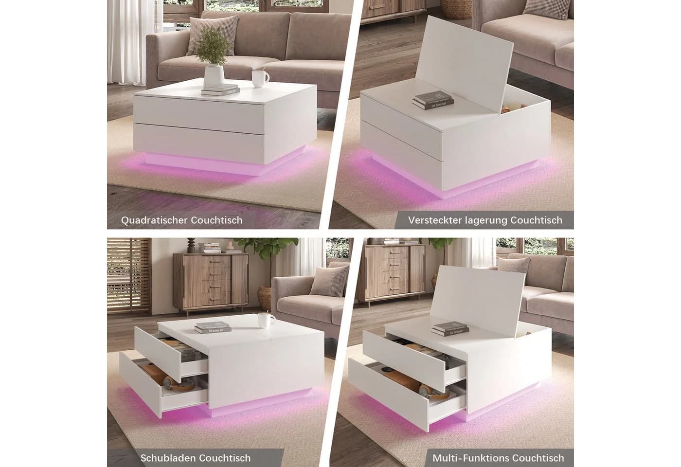 radelldar Couchtisch mit LED-Beleuchtung - Bild 5