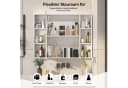 Radelldar Badezimmerspiegelschrank mit LED & Regalen, 100x76 cm, Weiß Bild 5