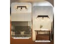 ZMH Deckenstrahler Schwarz Industrial E14 Glas Metall Schwenkbar Bild 5
