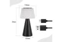 ZMH LED Tischleuchte Kabellos Dimmbar Schwarz 3000-6500K Bild 3