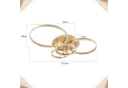 ZMH LED Deckenleuchte Wohnzimmer Modern Gold Dimmbar 90W Bild 3