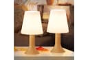 ZMH Tischleuchte mit Kabel - E14 Tischlampe 2er Set Bild 2