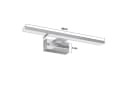 ZMH LED Spiegelleuchte 60cm Chrom Wandlampe Neutralweiß 4000K Bild 3