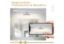 ZMH LED Spiegelleuchte 60cm Chrom Wandlampe Neutralweiß 4000K Bild 4