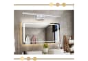 ZMH LED Spiegelleuchte 60cm Chrom Wandlampe Neutralweiß 4000K Bild 5
