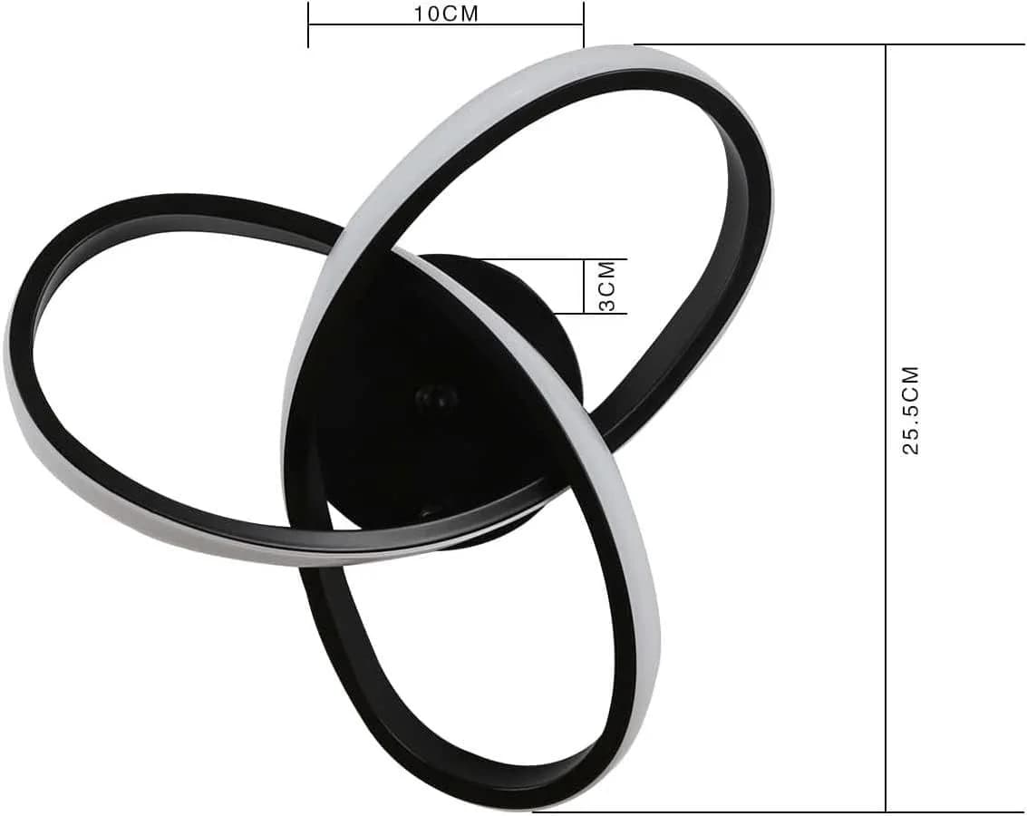 ZMH LED Deckenleuchte Wohnzimmer 3 Blatten 20W Klein Deckenlampe 3000K - Bild 3