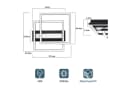 ZMH LED Deckenleuchte Doppelrahmen Schwarz CCT dimmbar mit Fernbedienung Bild 3