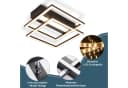 ZMH LED Deckenleuchte Doppelrahmen Schwarz CCT dimmbar mit Fernbedienung Bild 4