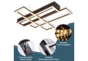 ZMH LED Deckenleuchte Schwarz Dimmbar Modern Design Fernbedienung Bild 1