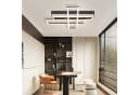 ZMH LED Deckenleuchte Schwarz Dimmbar Modern Design Fernbedienung Bild 5