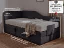 PAARA Boxspringbett Alexandria elektrisch verstellbar mit Motor und Topper Bild 4
