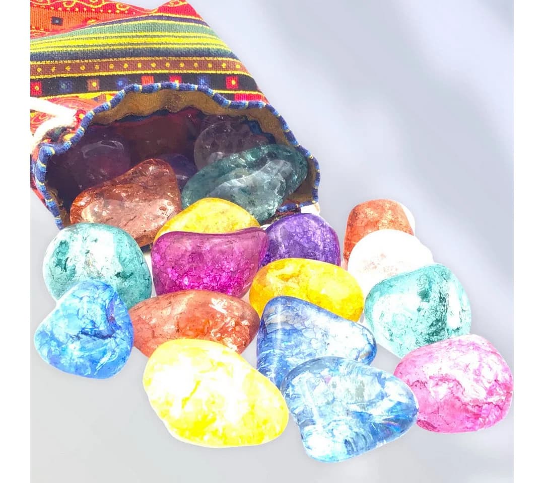 Steinfixx® 20 Stück Magic Stones Bergkristall gefrostet - Bild 3