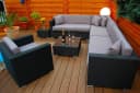 Ragnarök Möbel-Design Gartenlounge-Set Narvik Ecklounge Polyrattan Alu Bild 2