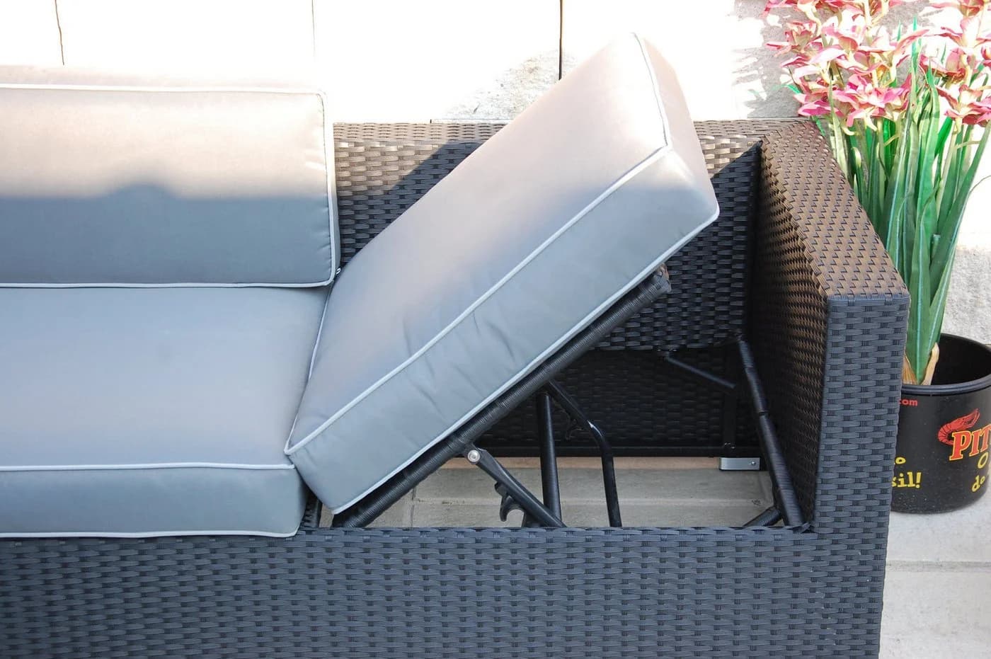 Ragnarök Möbel-Design Gartenlounge-Set Narvik Ecklounge Polyrattan Alu - Bild 3