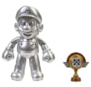 Super Mario Actionfigur Metal Mario mit Trophäe 10 cm Bild 4