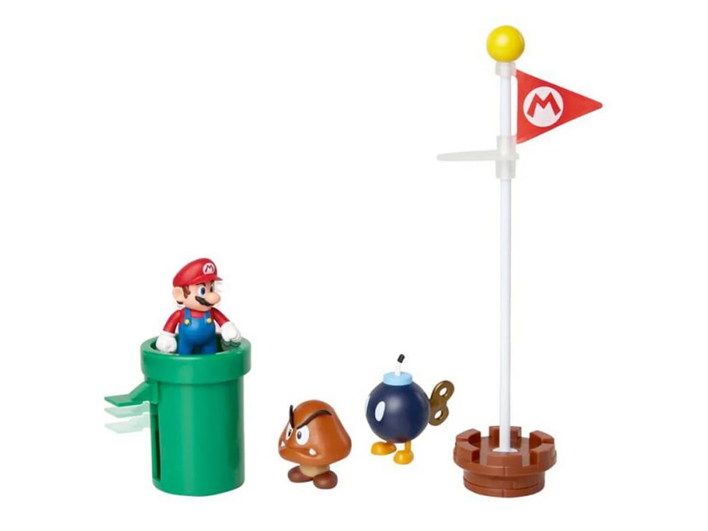 Super Mario Actionfigur Nintendo Super Mario Acorn Plains Diorama Set 5-tlg.