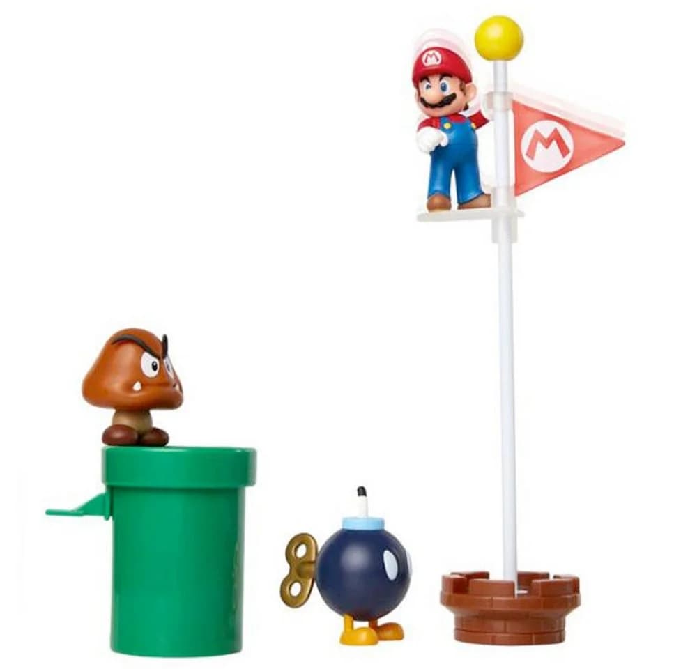Super Mario Actionfigur Nintendo Super Mario Acorn Plains Diorama Set 5-tlg. - Bild 5