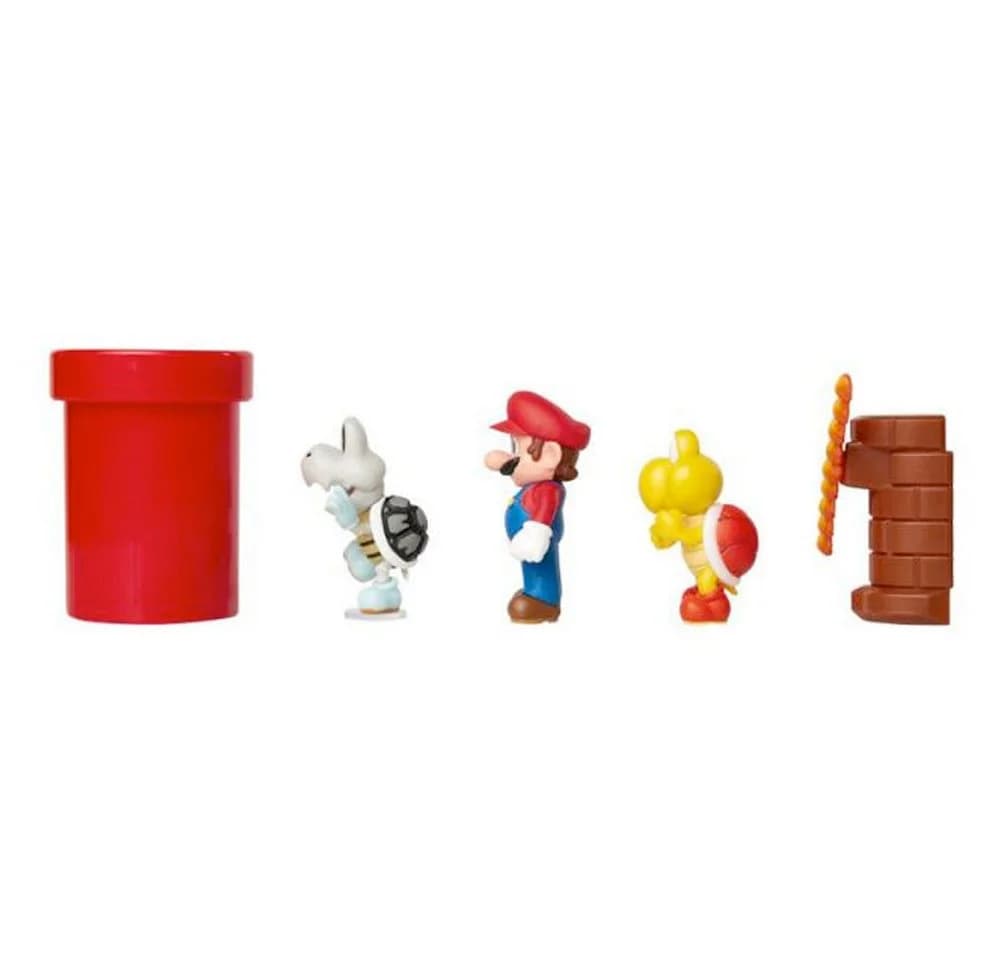Super Mario Actionfigur Nintendo Super Mario 5er Figuren Set Dungeon Diorama - Bild 4