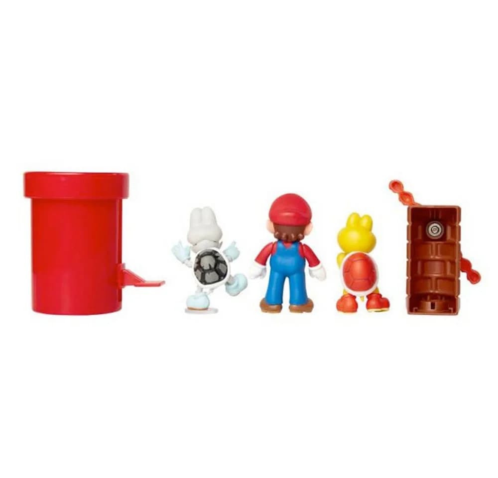 Super Mario Actionfigur Nintendo Super Mario 5er Figuren Set Dungeon Diorama - Bild 5
