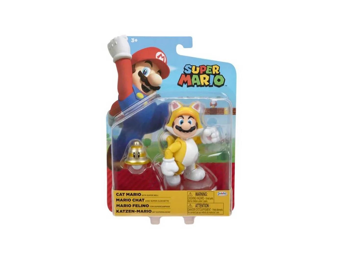 Super Mario Actionfigur Cat Mario mit Superball, 10 cm - Bild 2