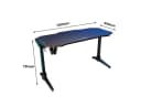 SONNI Gamingtisch 140 cm mit RGB-LED-Beleuchtung Bild 5
