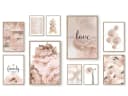 homestyle-accessoires Poster Bilder Set 10-tlg. LOVE MAKES A HOUSE A HOME Bild 2