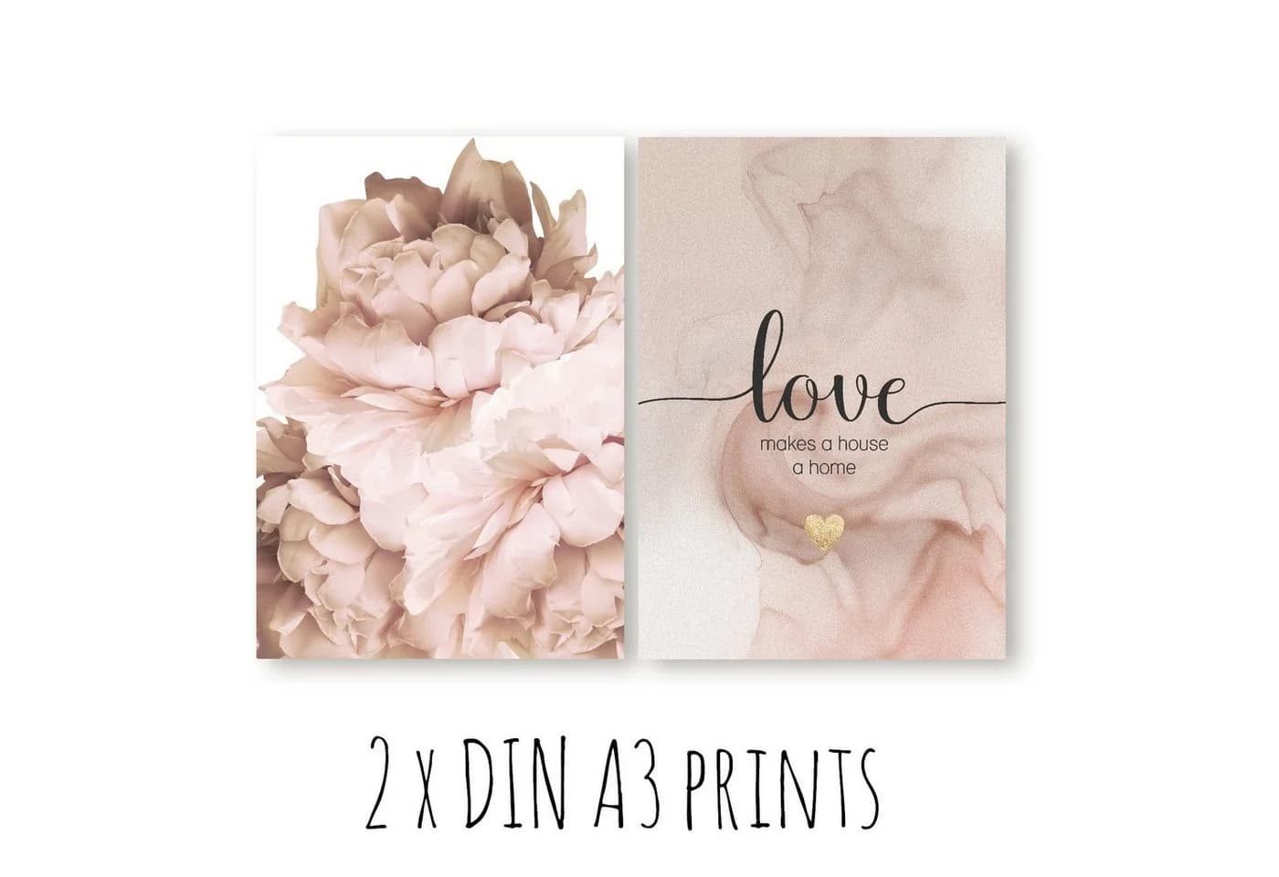 homestyle-accessoires Poster Bilder Set 10-tlg. LOVE MAKES A HOUSE A HOME - Bild 3