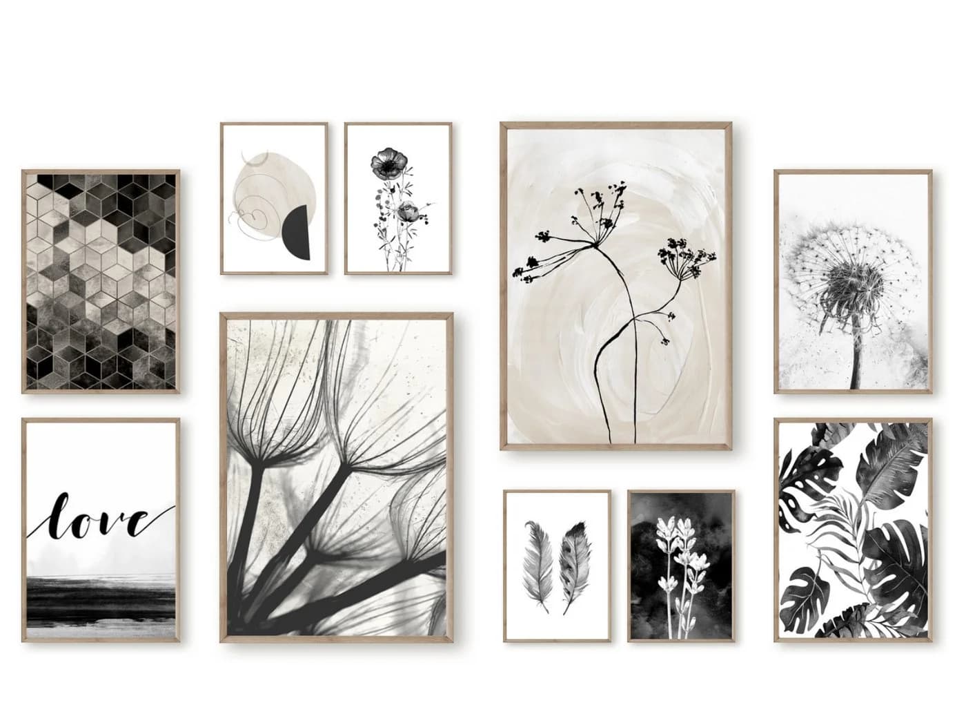 homestyle-accessoires Poster 10er-Set LOVE DANDELION Pusteblumen - Bild 2
